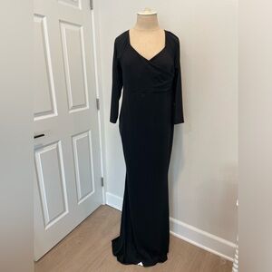 Black Maternity Off/On Shoulder Dress